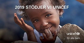 Vi stödjer Unicef 2019
